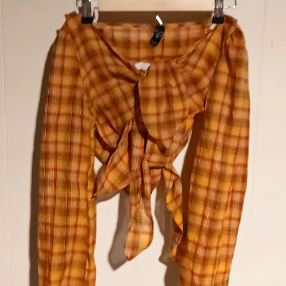 Windsor tie crop top W/tags